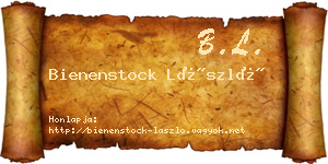 Bienenstock László névjegykártya